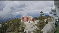 Notre webcam de chamrousse - Roche Béranger - alt. 1800 m - vue vers Grenoble et le Recoin