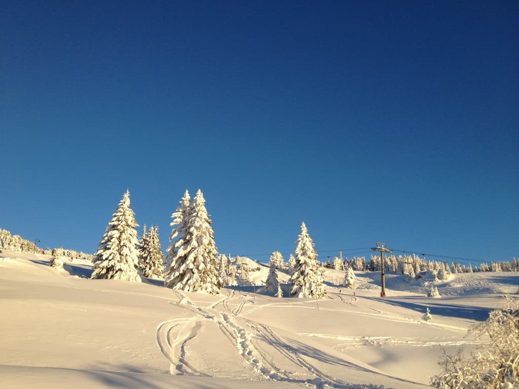 1m50 de neige à la station