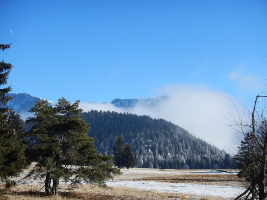 Plateau de l'Arselle face au Taillefer