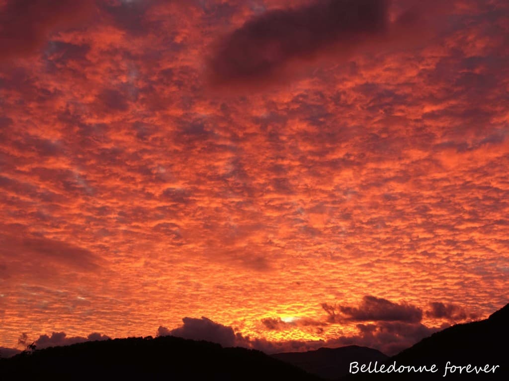 Le ciel en feu ce soir vers le Vercors A.P.