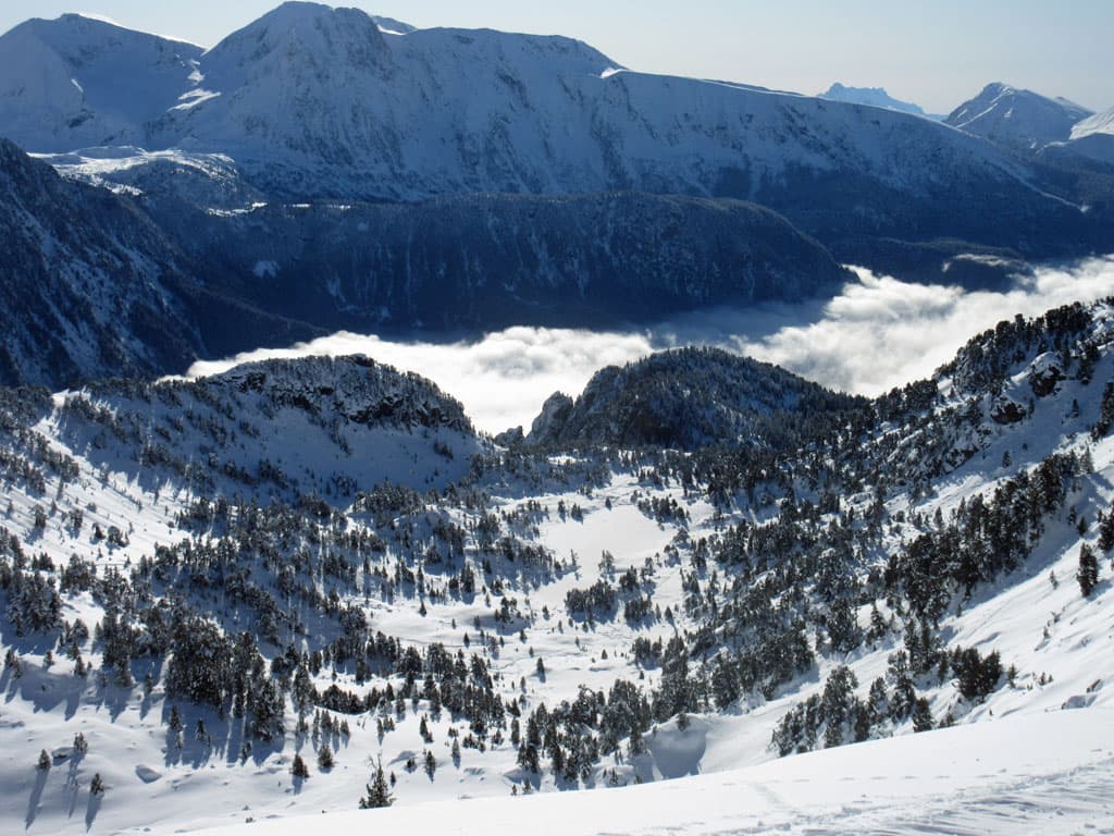 Le lac Achard depuis la Croix de Chamrousse