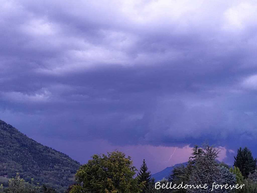 Les orages arrivent sur Grenoble 19h A.P.