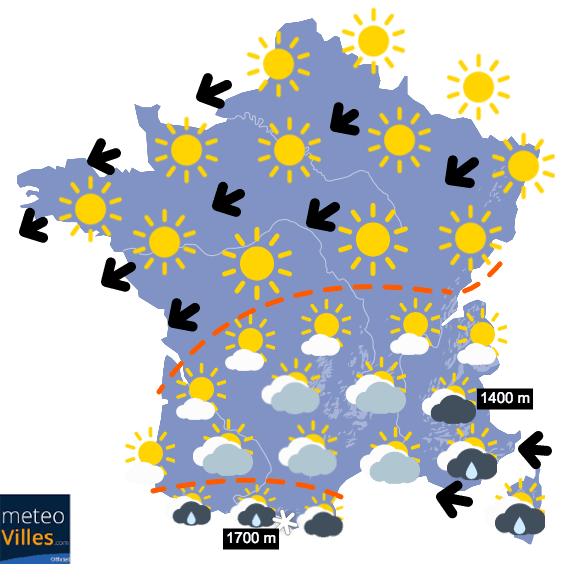 Retour d'un régime océanique pour mercredi
