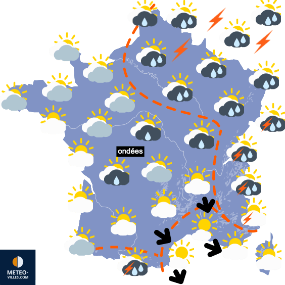 Persistance d'un temps mitigé, sans excés de chaleur