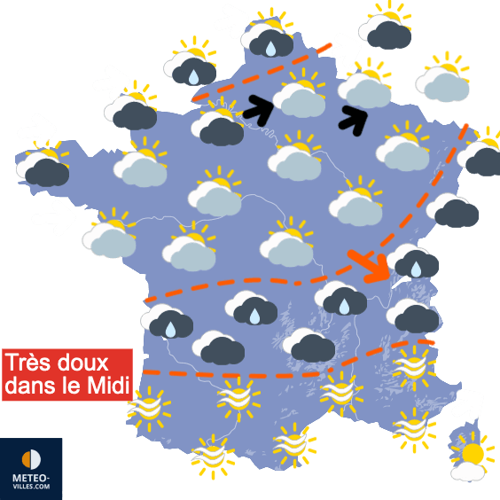 Une semaine plus fraîche, mais moins humide