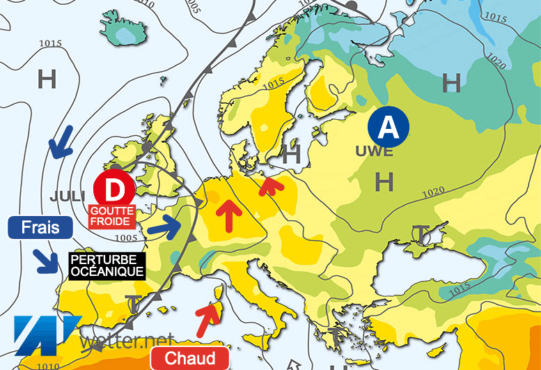 Carte de prévisions d'europe du Mardi 14 mai 2024