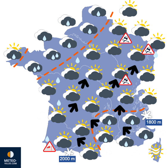 Menace de tempête, notamment à partir de dimanche