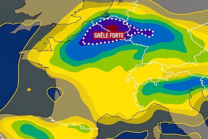 Orages de grêle : plusieurs régions sous la menace dès ce soir