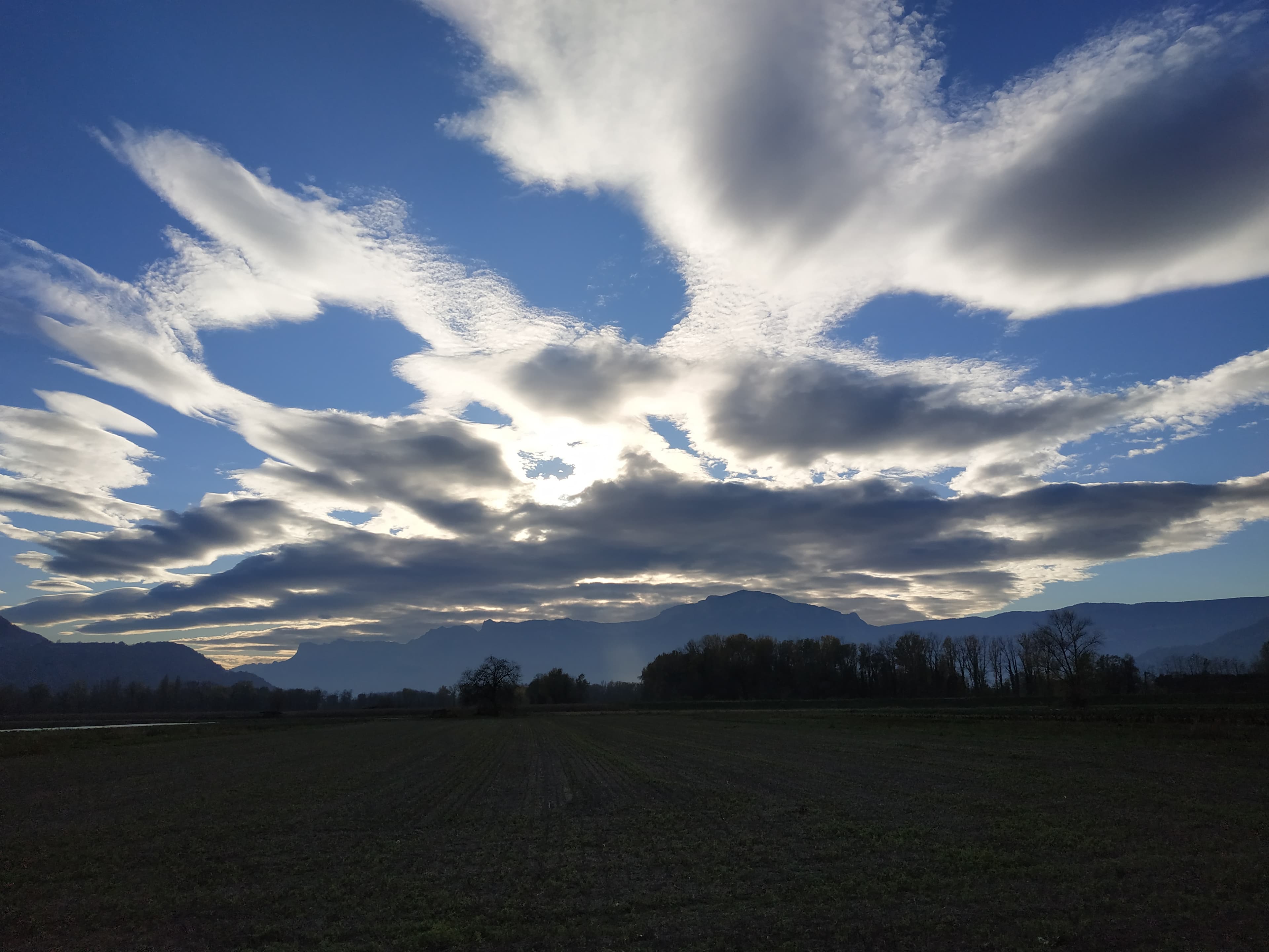 Ciel d'une fin de journée