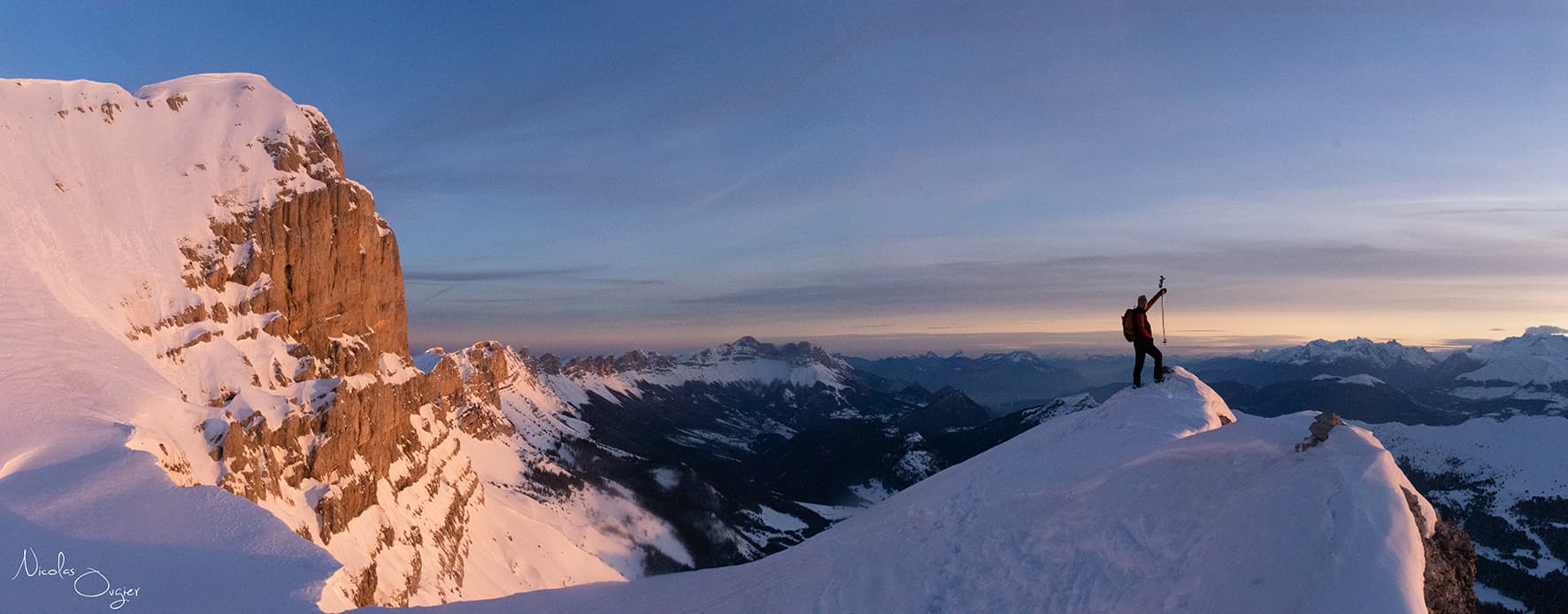 Lever de soleil à l'Aiguillette (Petit Veymont, Vercors)