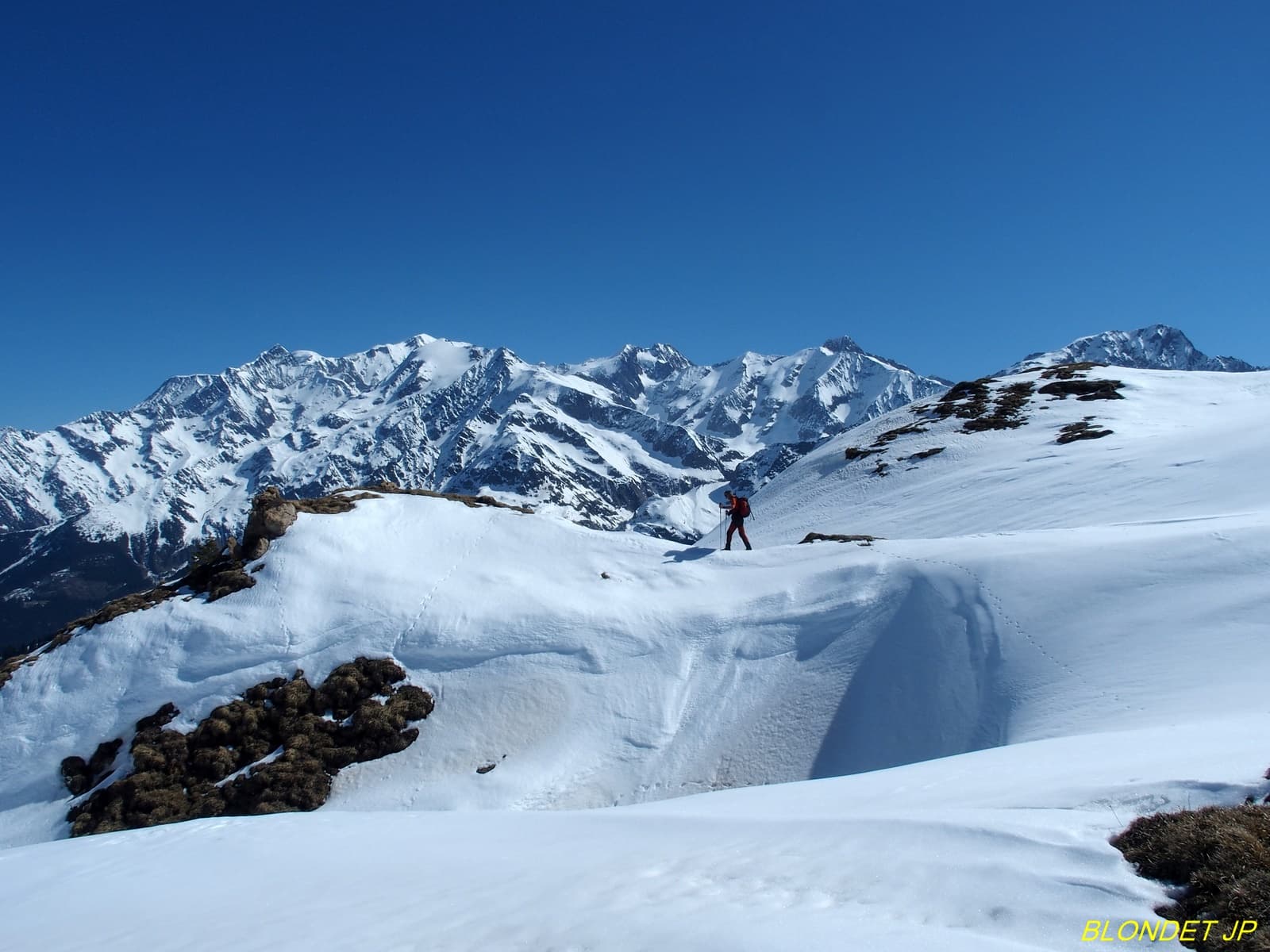 Massif du Mt Blanc vu du Col du Joly