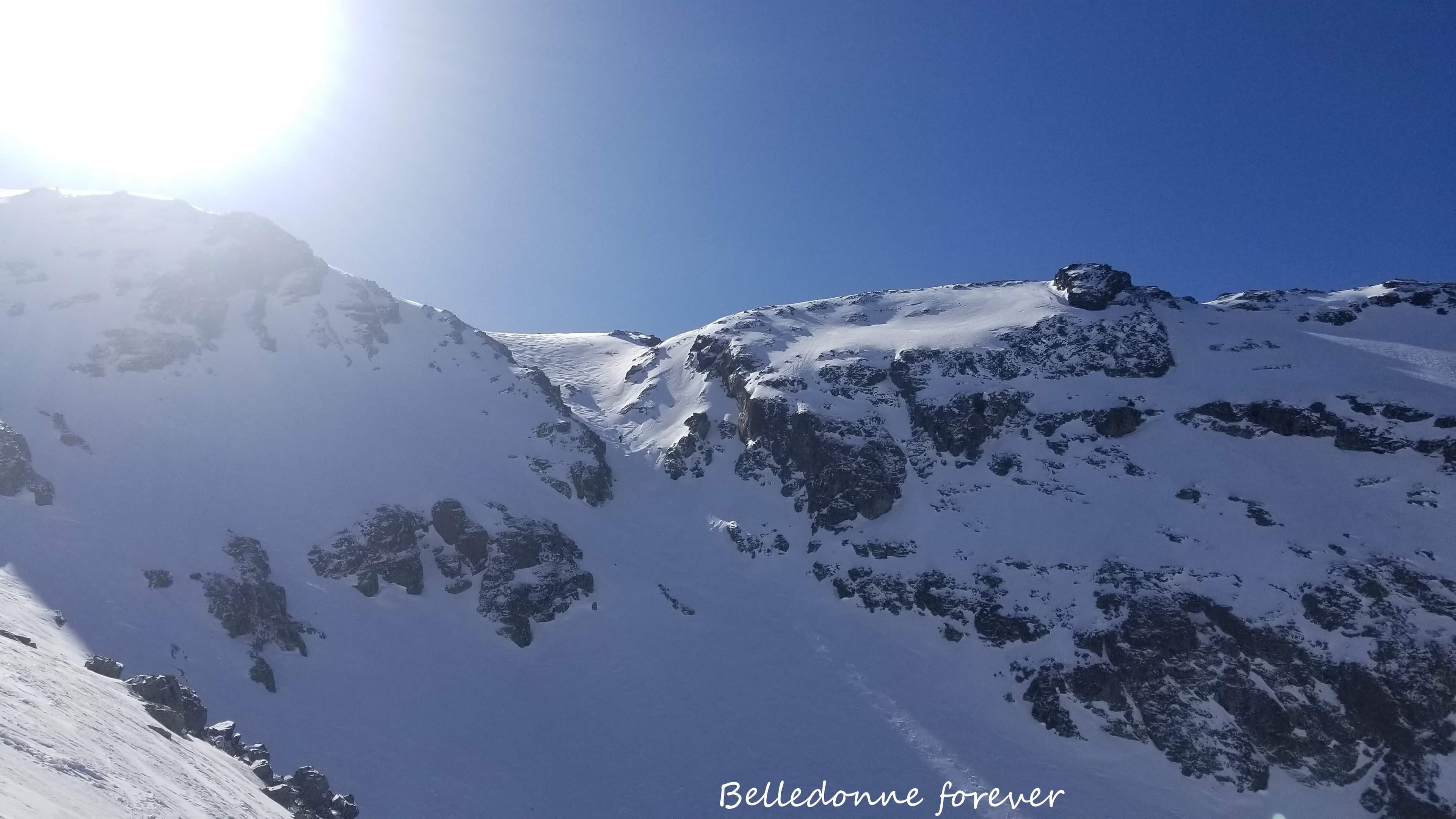 Météo meilleure que prévue ski dans le couloir nord A.P.