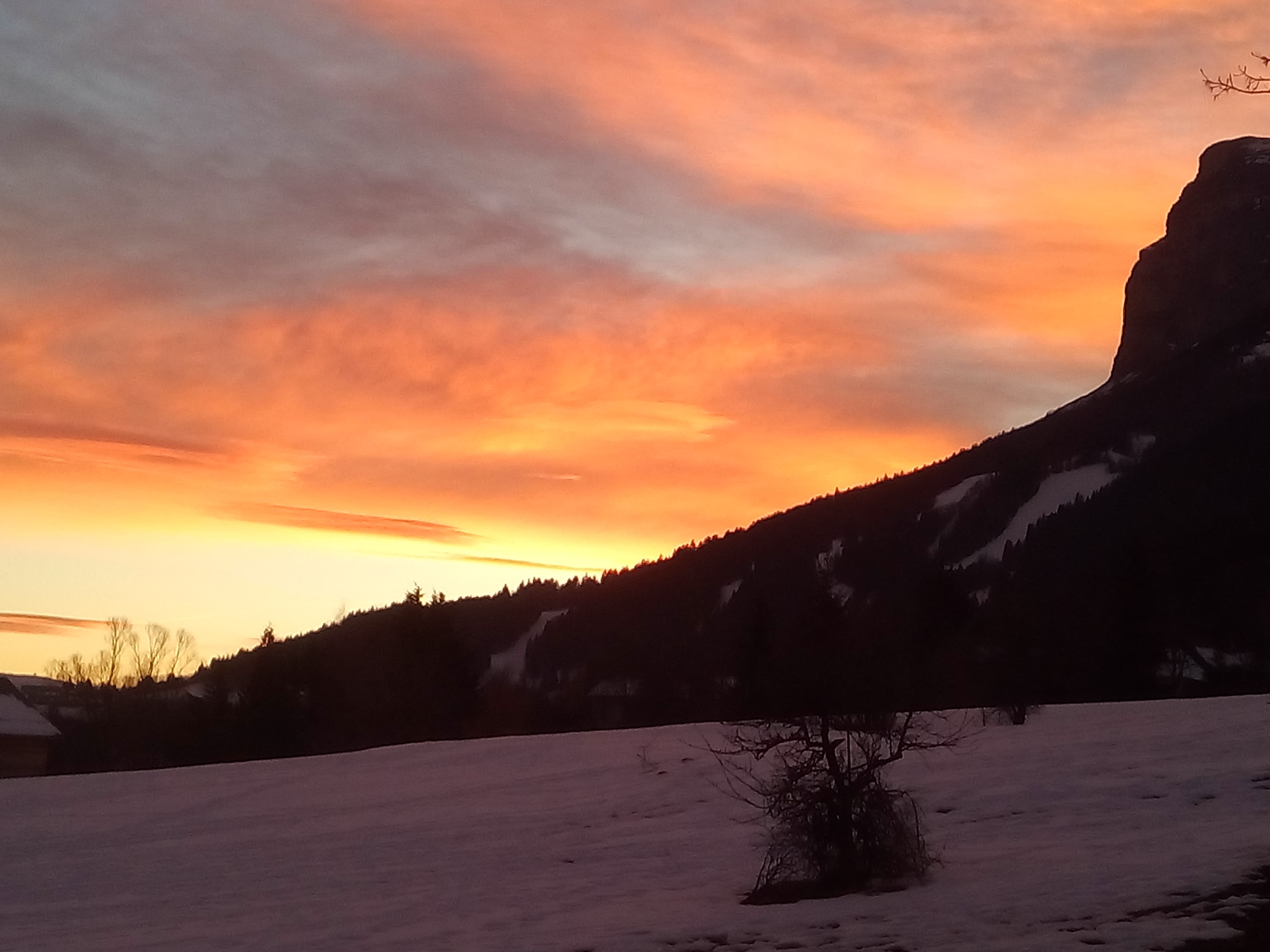 Belles couleurs au coucher