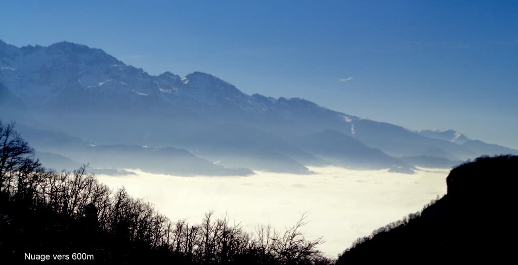 mer de nuage vers 600m