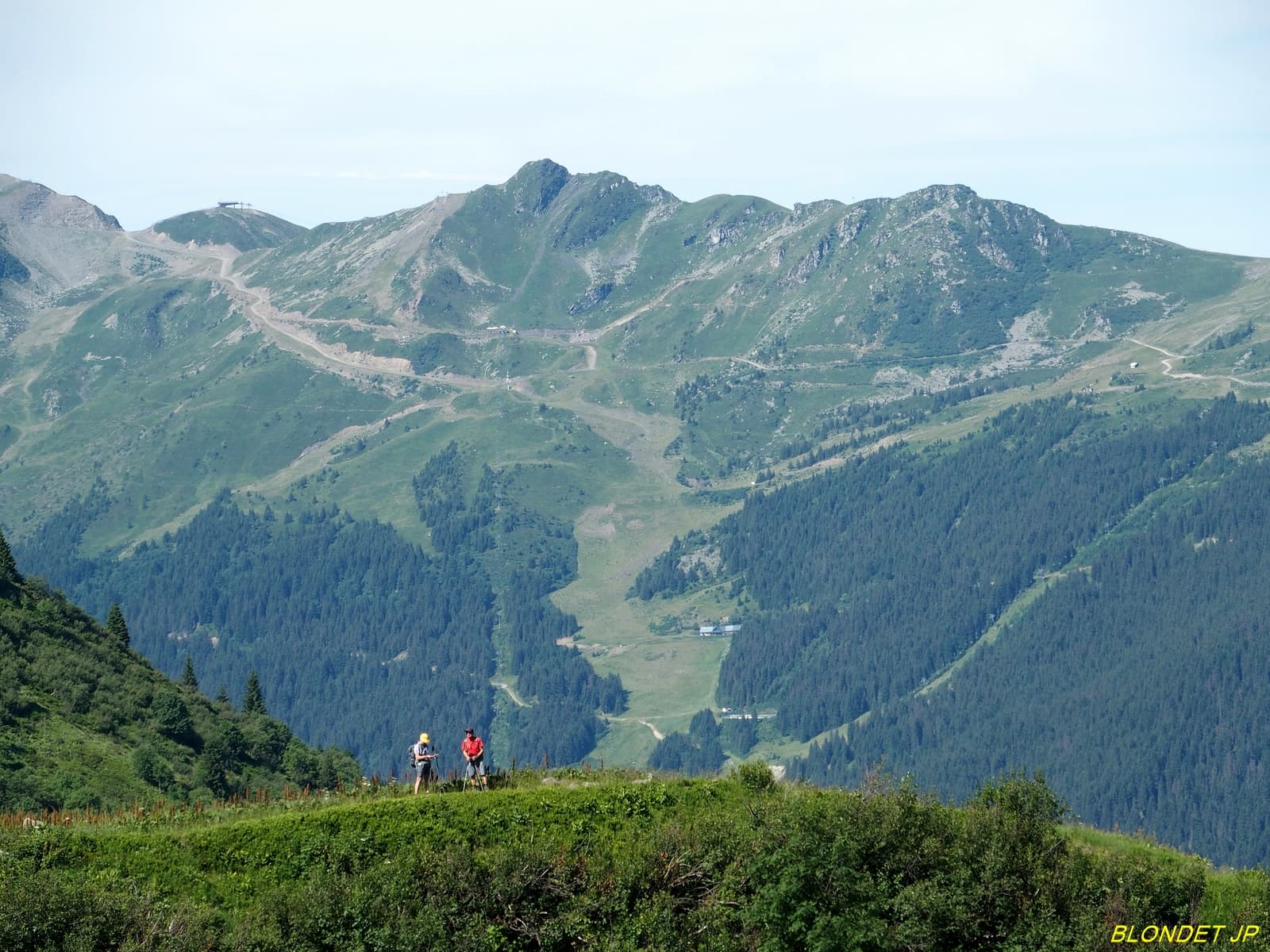 Pistes du Pleynet vues du chalet de la Grande Valloire