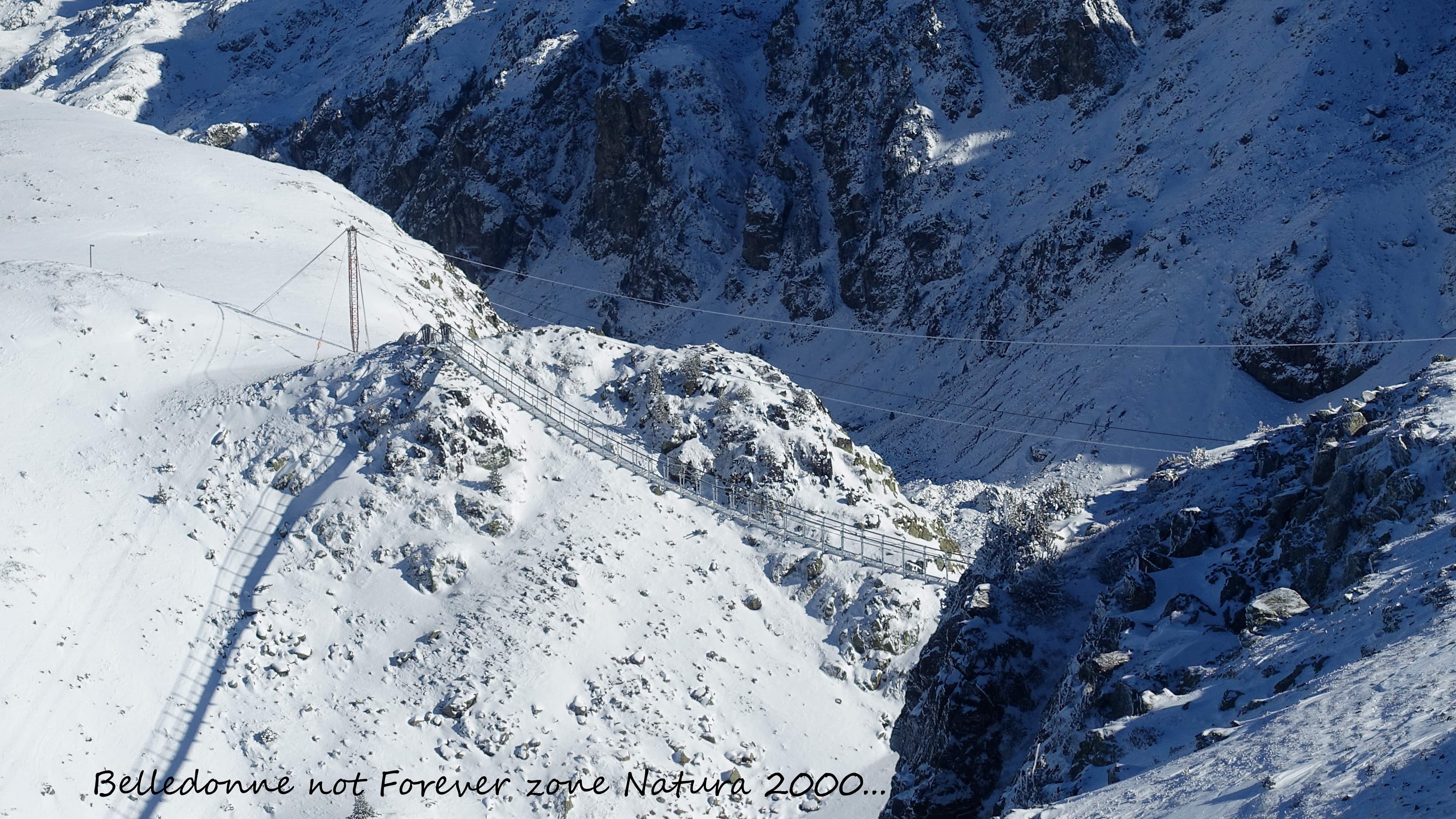 Passerelle dans la zone Natura 2000 de chamrousse ... A.P.