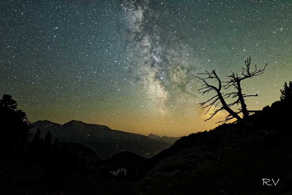 la Voie Lactée depuis l'Envers de Chamrousse