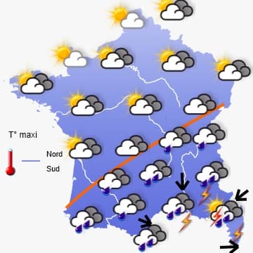 Accalmie sur la moitié Sud