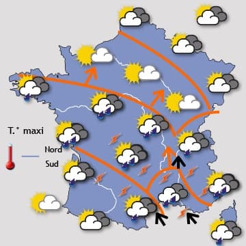 Accalmie dans le Sud-est et dégradation dans l'Ouest 