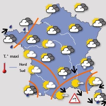 Mercredi très perturbé avant une accalmie durable 