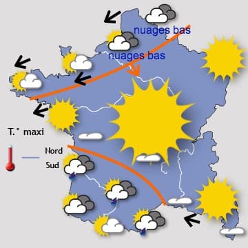 Entre les nuages bas du Nord et les averses du Sud-ouest
