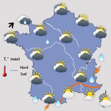 Lente amélioration jusqu'à jeudi, puis retour des averses