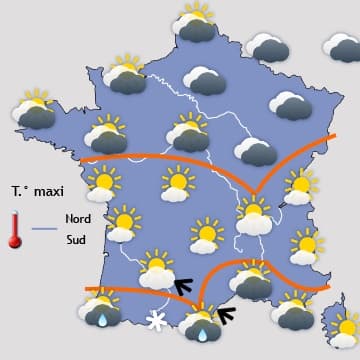 De plus en plus froid (mais ensoleillé) au nord