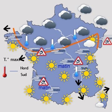 Nouvelle invasion d'air plus sec et plus froid au nord 