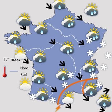 Début de remontée des températures et 1er mai très humide
