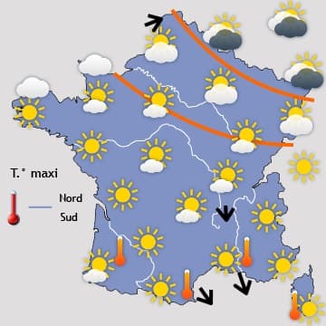 Retour presque généralisé mais éphémère des fortes chaleurs 
