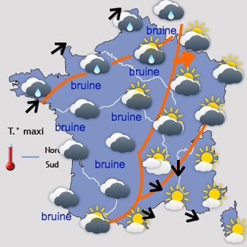 Vers un temps globalement plus sec (sauf jeudi et vendredi) 