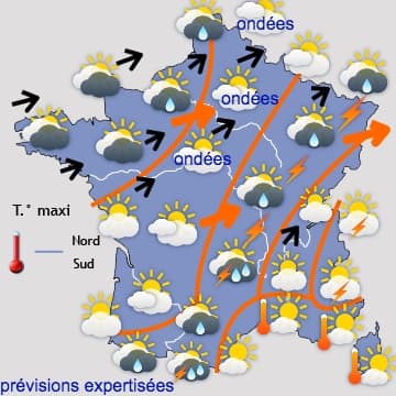 Lente amélioration d'ici à mardi, puis quelques orages 