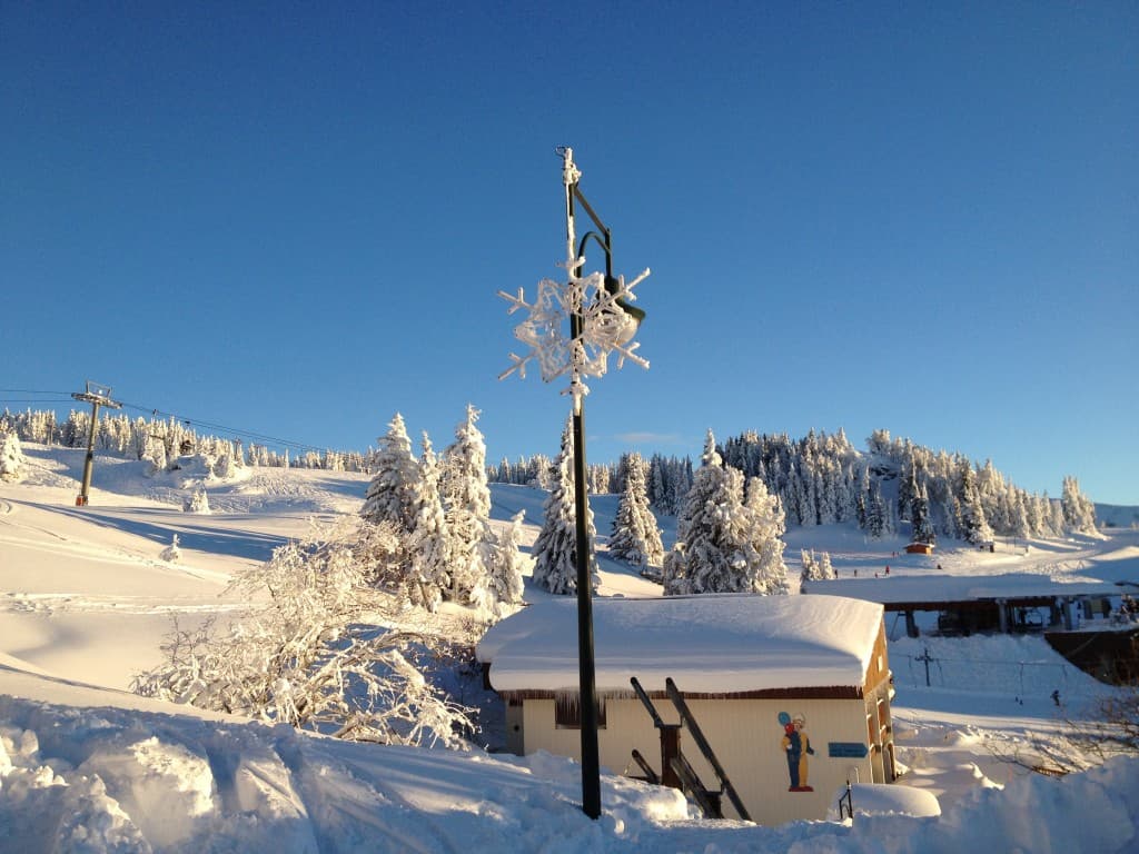 1m50 de neige à la station
