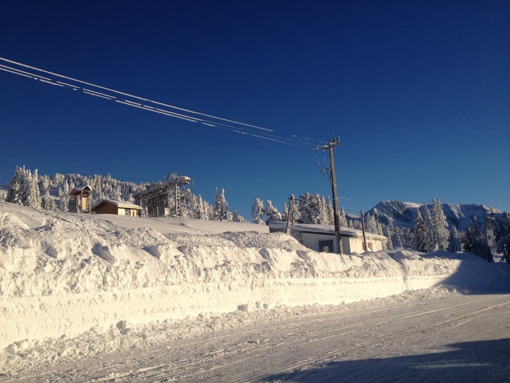 1m50 de neige à la station