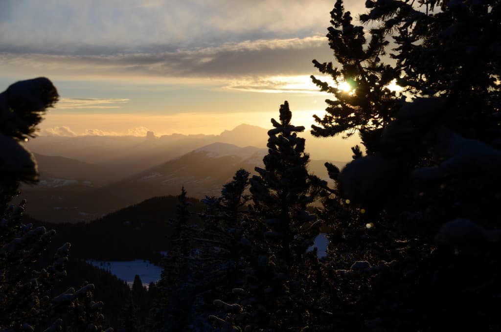 point de vue vers le sud