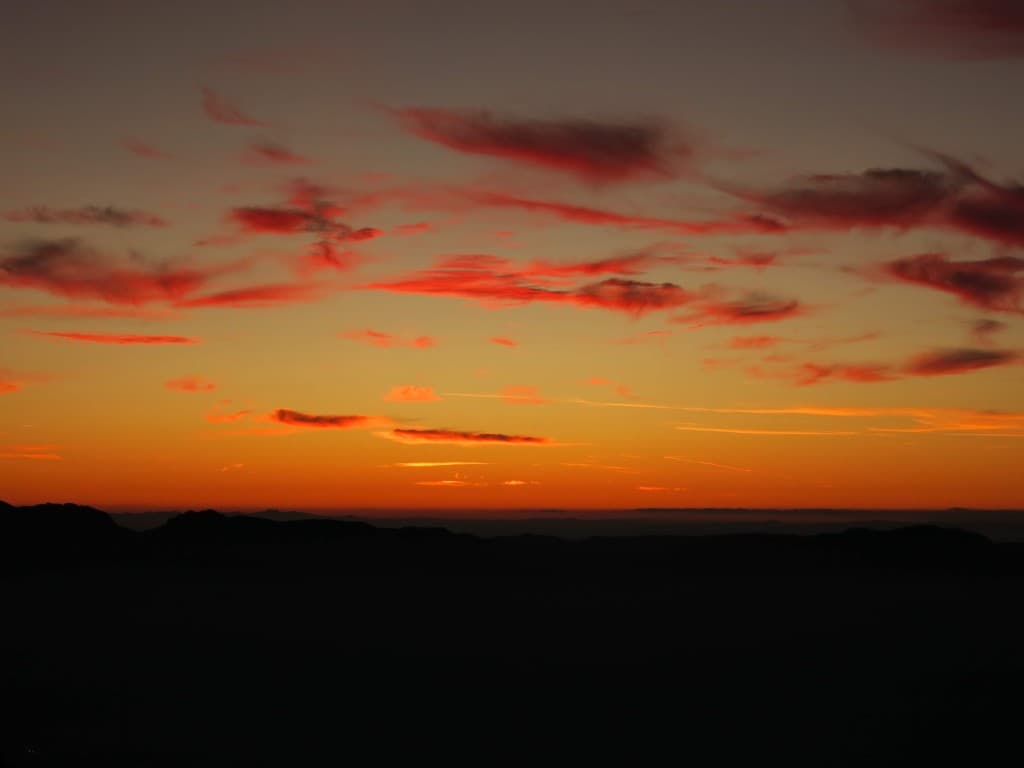 Coucher de soleil sur le Vercors A.P.