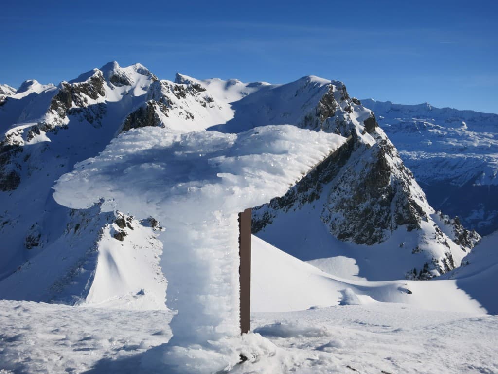 Belle couche de givre A.P.