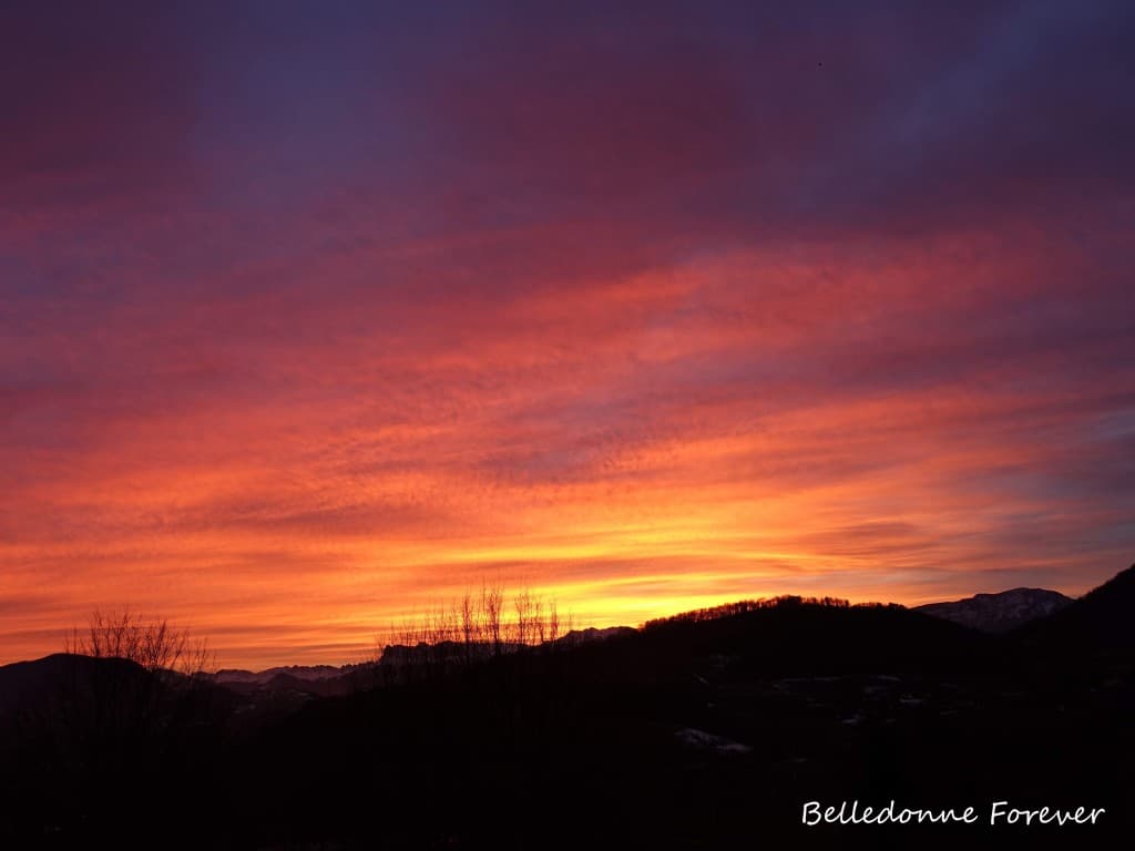 Coucher de soleil vers le Vercors A.P.