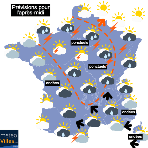 Météo chaotique et orageuse