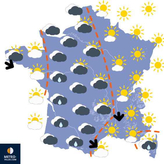 Plus sec et plus froid par l'Est