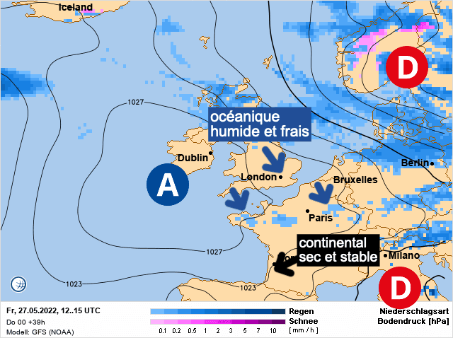 Carte de prévisions d'europe du Vendredi 27 mai 2022