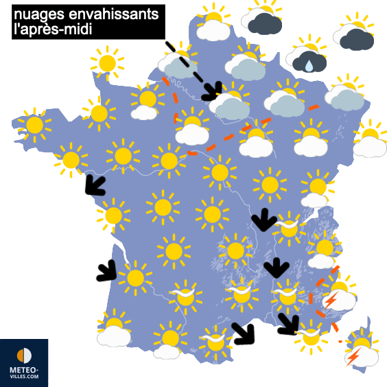 Retour de la chaleur sur toute la moitié Sud