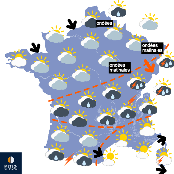 Nouvelle période de temps stable mais frais au Nord et Est