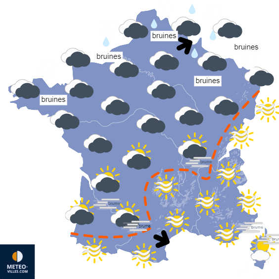 L'anticyclone nous quitte