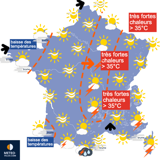 Nouveau pic de chaleur intense pour mercredi ?