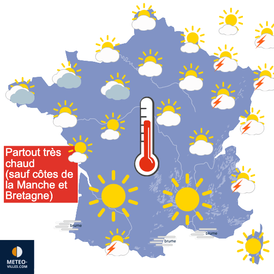 Chute des températures et violents orages cette semaine