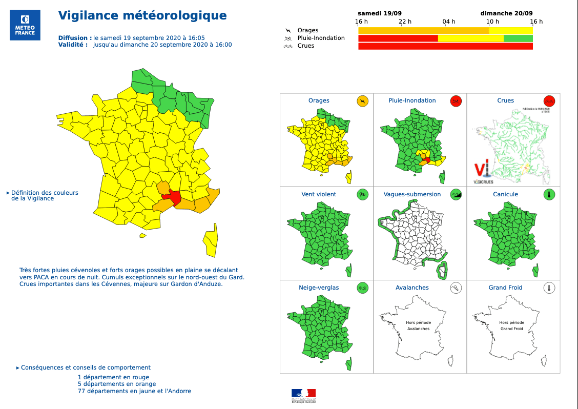 Image d'illustration pour Orages, inondations, tornades : week-end d'intempéries dans le Sud-Est