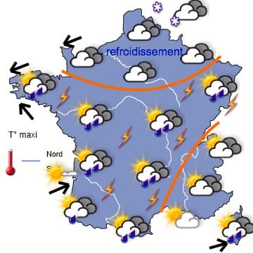 Neige très abondante en Normandie et Picardie