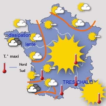 Pic de chaleur ce dimanche, puis temporairement moins estival