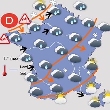 Froid humide jusqu'à dimanche, puis plus vif et plus sec